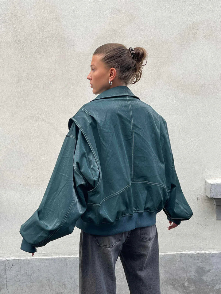 Veste femme oversize en coton pour l’automne et la mi-saison