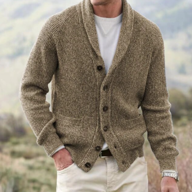 Jacobs™ Gilet Tricoté en Laine Vintage à Col en V pour un Style Intemporel