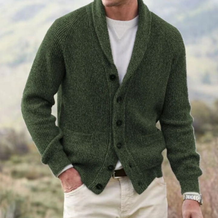 Jacobs™ Gilet Tricoté en Laine Vintage à Col en V pour un Style Intemporel
