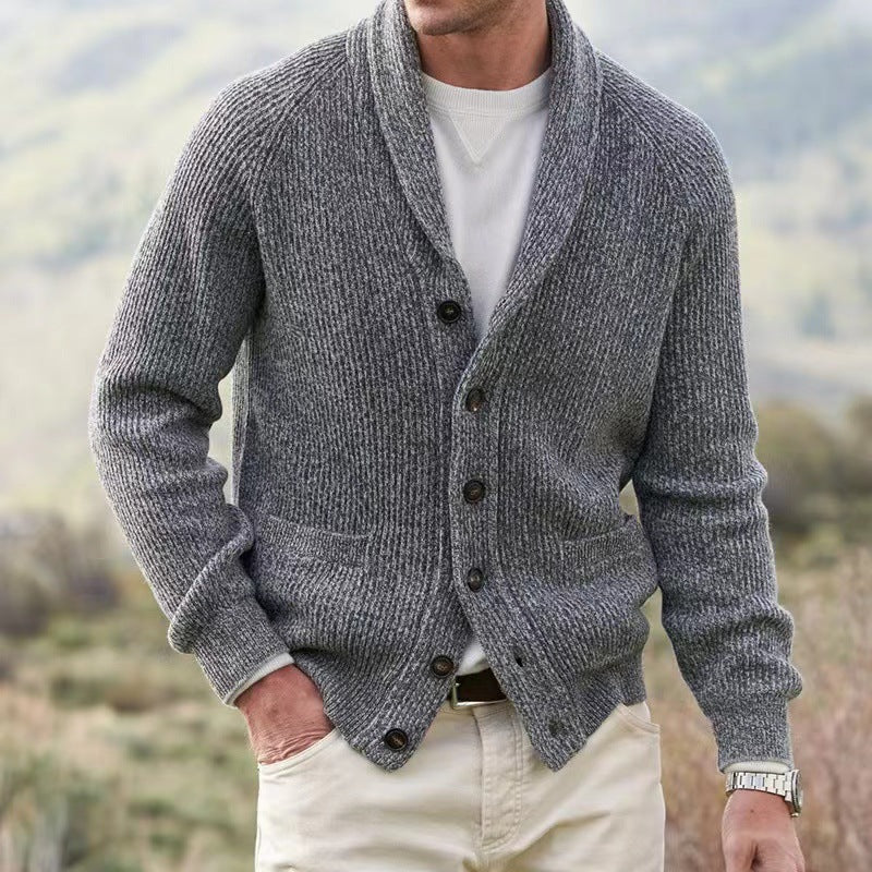 Jacobs™ Gilet Tricoté en Laine Vintage à Col en V pour un Style Intemporel