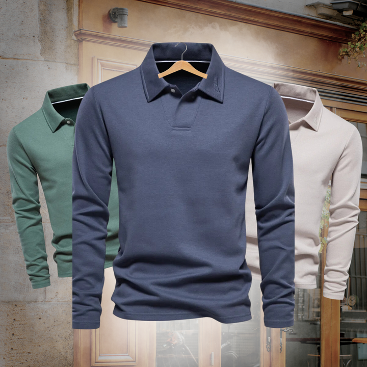 Alonso™ Luxe Pull Polo Élegant et Chaud pour un Look Chic
