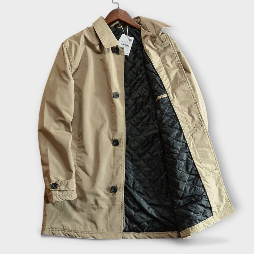 Veste de pluie homme mi-saison imperméable en matière synthétique pour l’automne