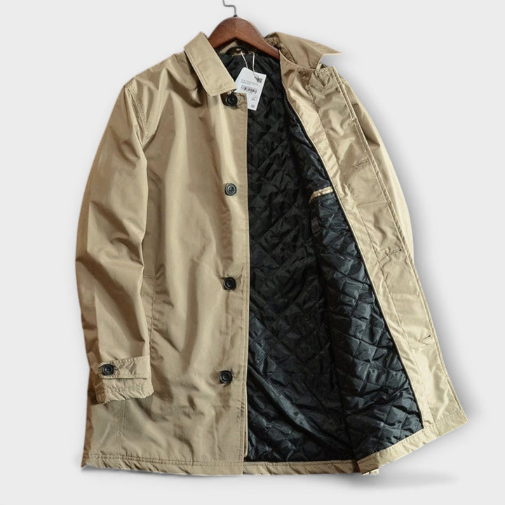 Veste de pluie homme mi-saison imperméable en matière synthétique pour l’automne