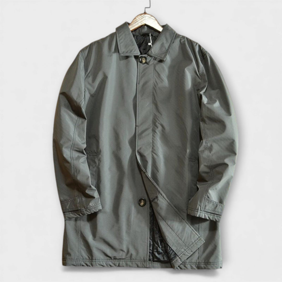 Veste de pluie homme mi-saison imperméable en matière synthétique pour l’automne