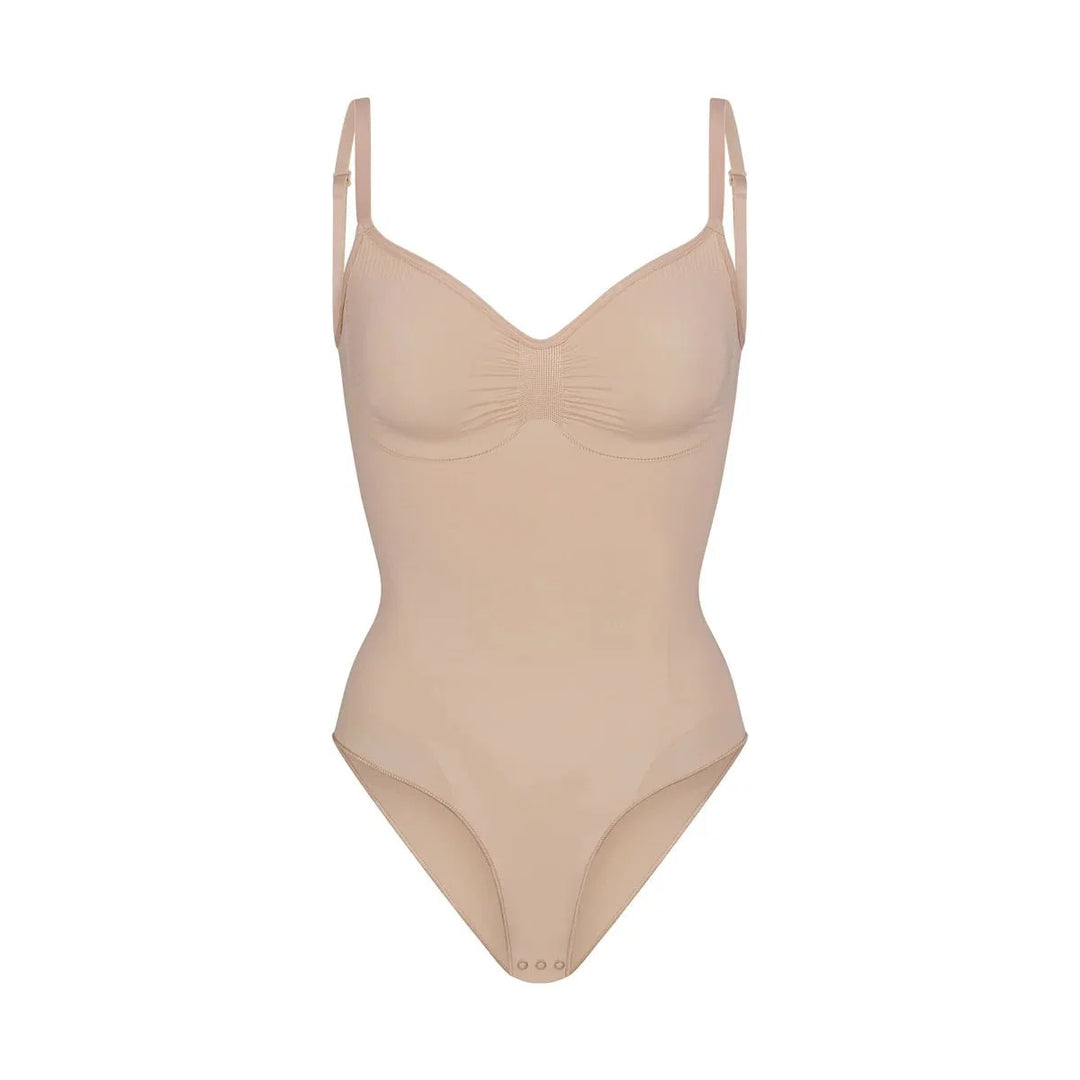 Body sculptant femme en coton respirant avec bretelles réglables pour l’automne