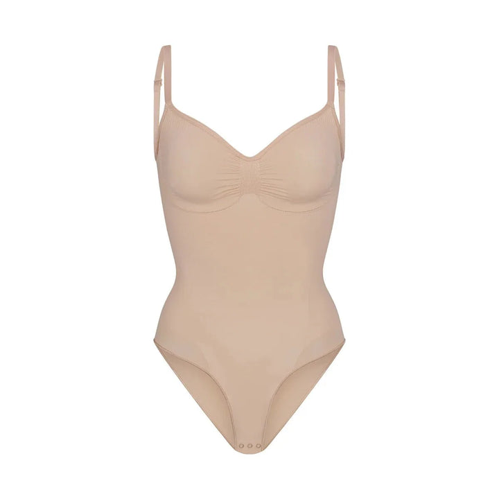 Body sculptant femme en coton respirant avec bretelles réglables pour l’automne