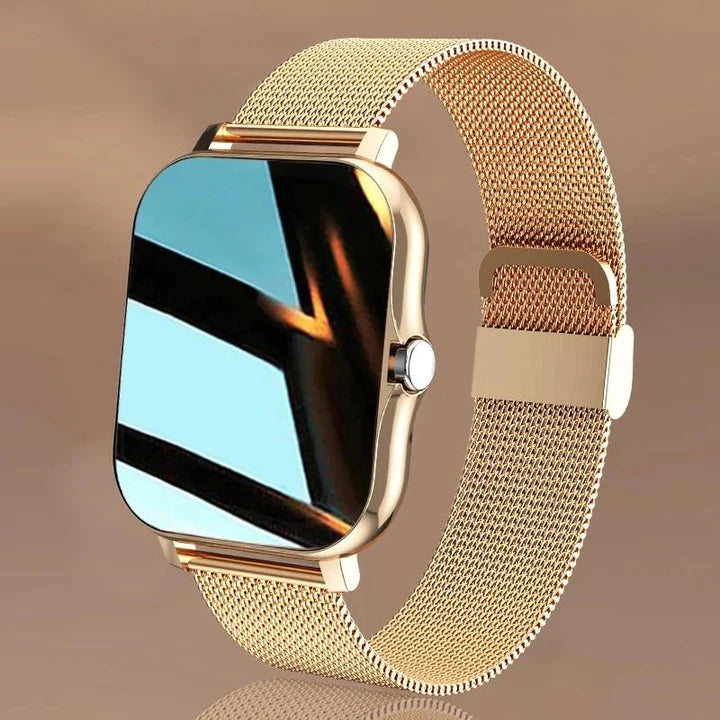 LuxeTime | Elegant Smartwatch for Women with Activity Tracker, Heart Rate Monitor, and Chic Design.