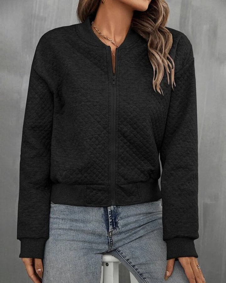 Veste bomber femme matelassée en coton, légère, de mi-saison, pour l’automne