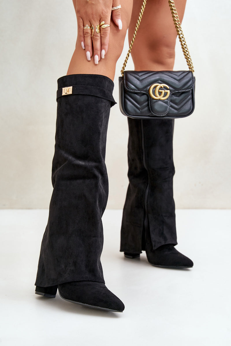 Kiara | Botte de genou élégantes avec une boucle tendance