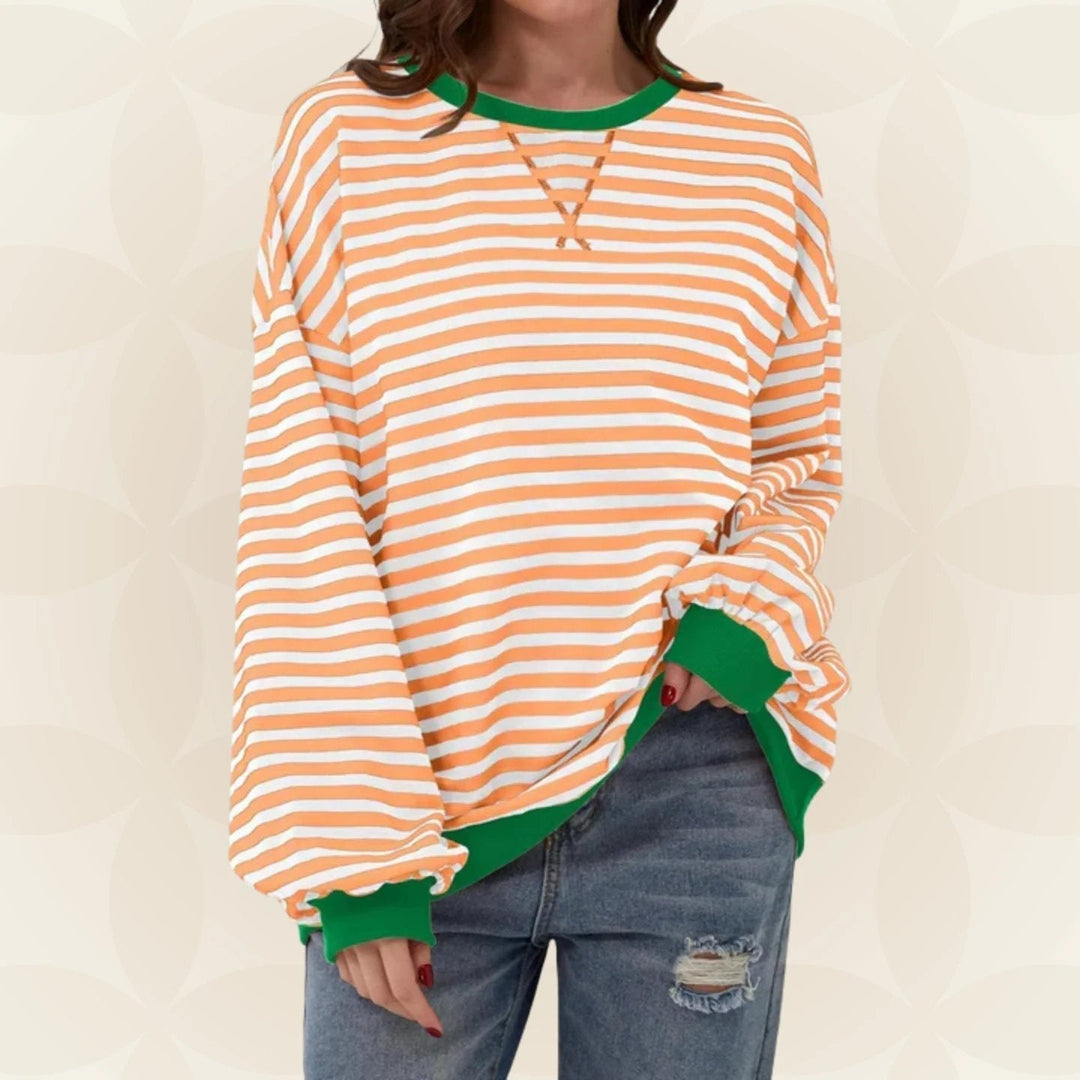 Women's oversized knit sweater for fall, with a loose, casual fit for everyday wear