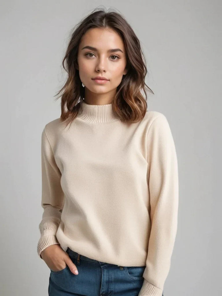 Women's wool turtleneck sweater, a classic and comfortable style for autumn
