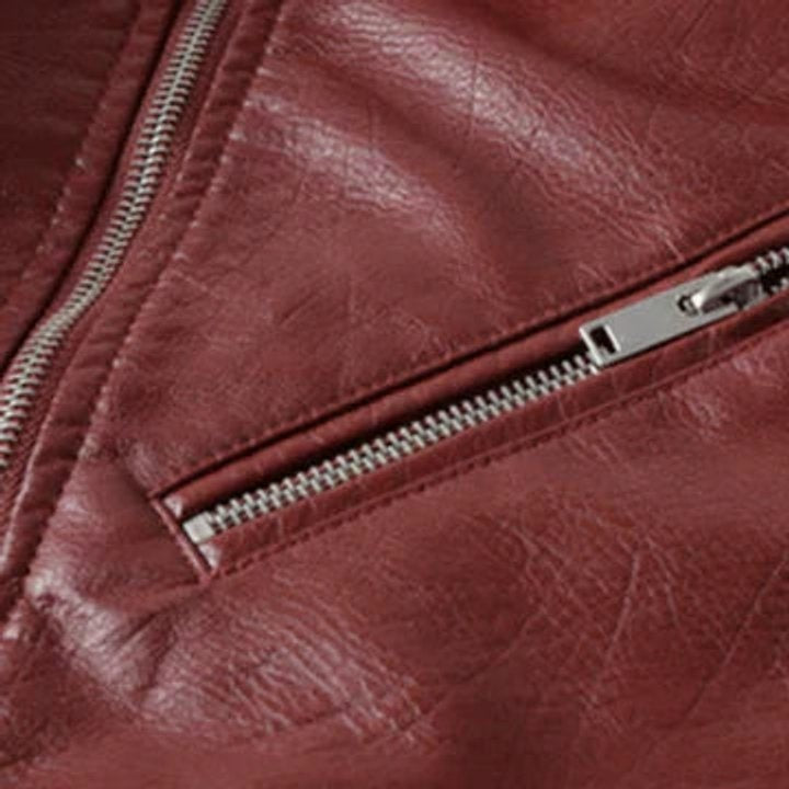 Veste perfecto femme en simili cuir avec ceinture pour l’automne