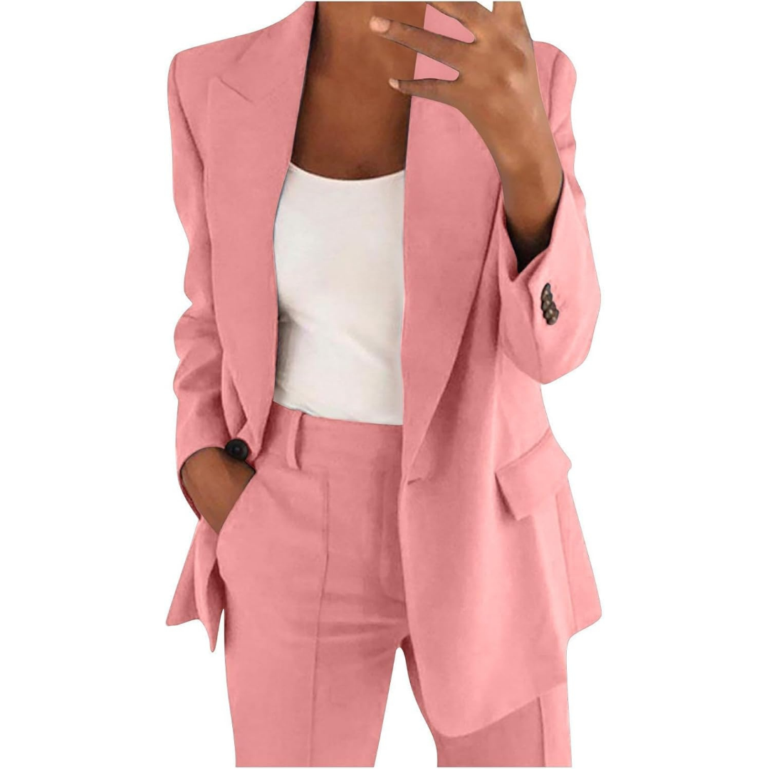 Women's suit set, viscose jacket and trousers, autumn collection