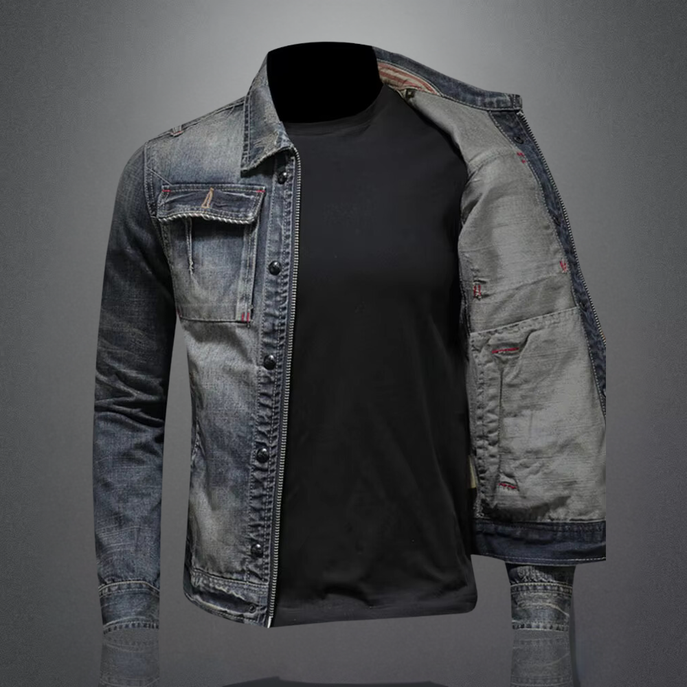 NATHAN - Trendy denim jacket for men