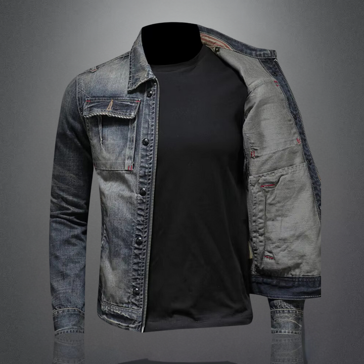 NATHAN - Trendy denim jacket for men