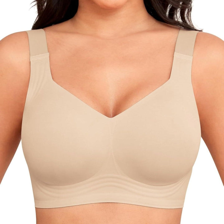 Soutien-gorge sans coutures femme en coton respirant à couverture complète pour l’automne