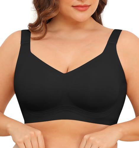 Soutien-gorge sans coutures femme en coton respirant à couverture complète pour l’automne