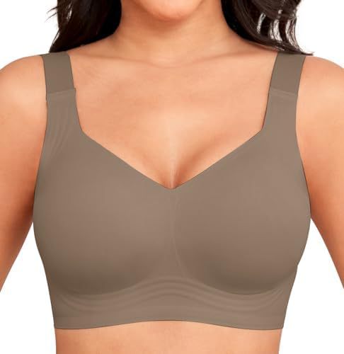 Soutien-gorge sans coutures femme en coton respirant à couverture complète pour l’automne