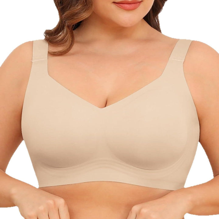 Soutien-gorge sans coutures femme en coton respirant à couverture complète pour l’automne