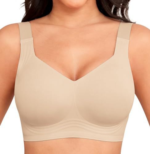 Soutien-gorge sans coutures femme en coton respirant à couverture complète pour l’automne