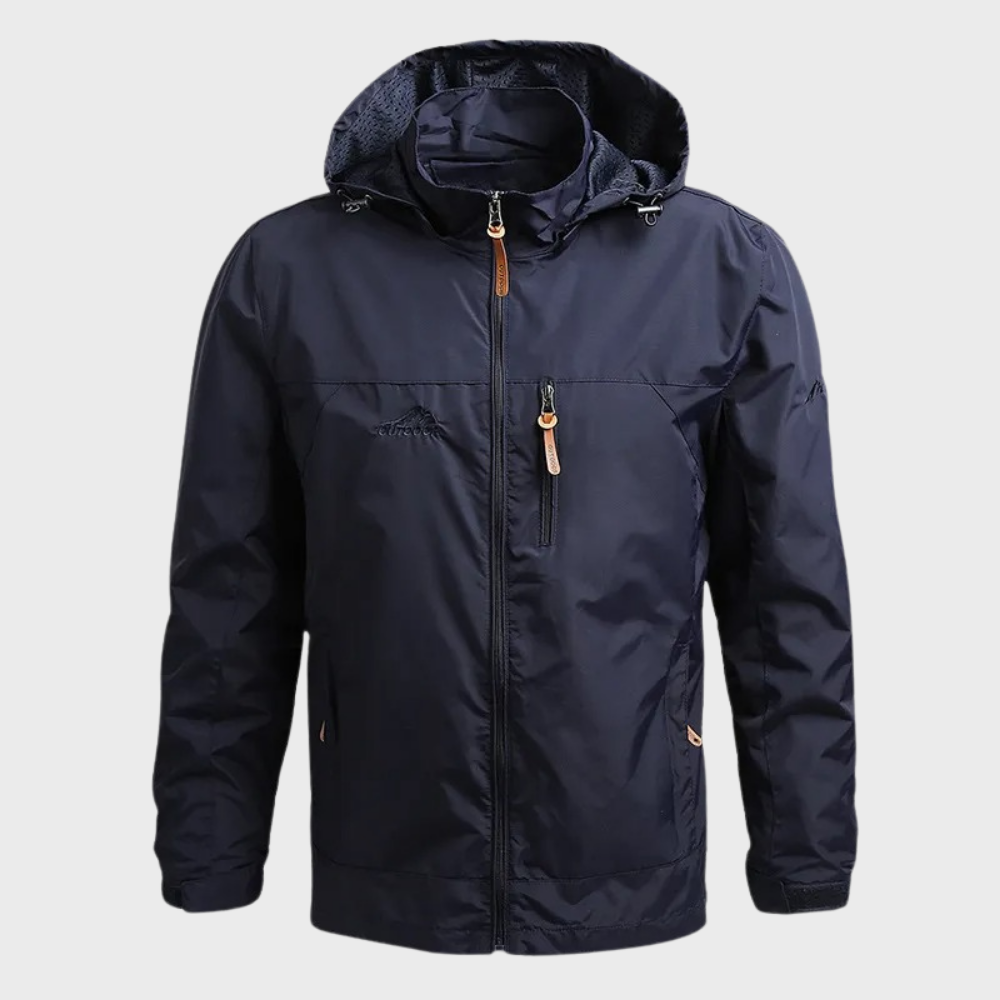 Veste imperméable pour homme à capuche, coupe-vent, pour l’automne