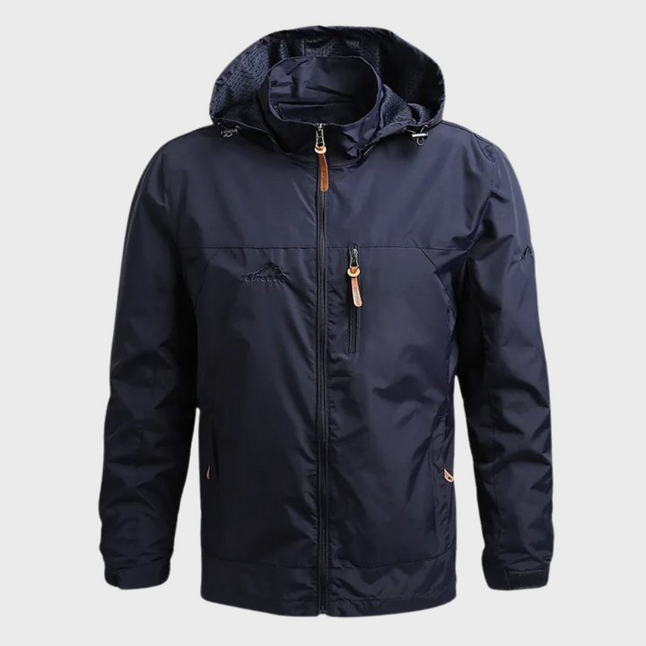 Veste imperméable pour homme à capuche, coupe-vent, pour l’automne