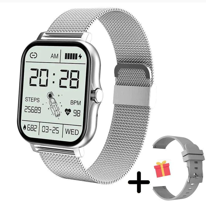 LuxeTime | Elegant Smartwatch for Women with Activity Tracker, Heart Rate Monitor, and Chic Design.