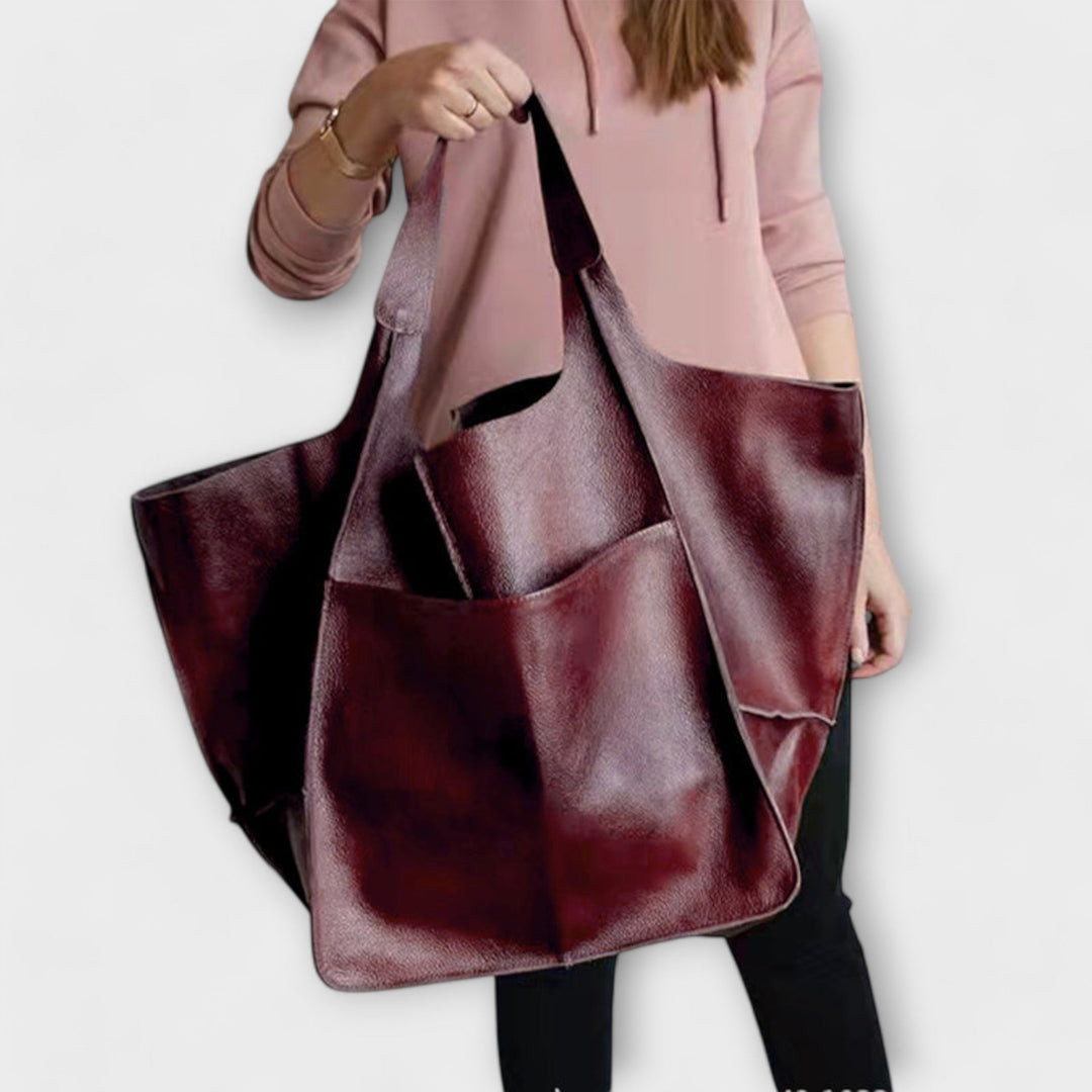 Sac de voyage week-end en cuir pour femme, spacieux, collection automne