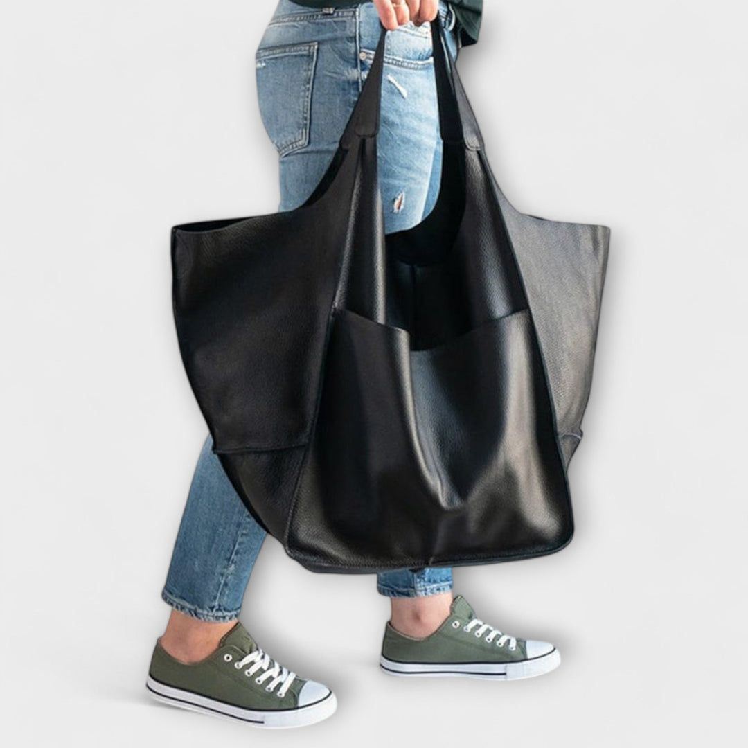 Sac de voyage week-end en cuir pour femme, spacieux, collection automne