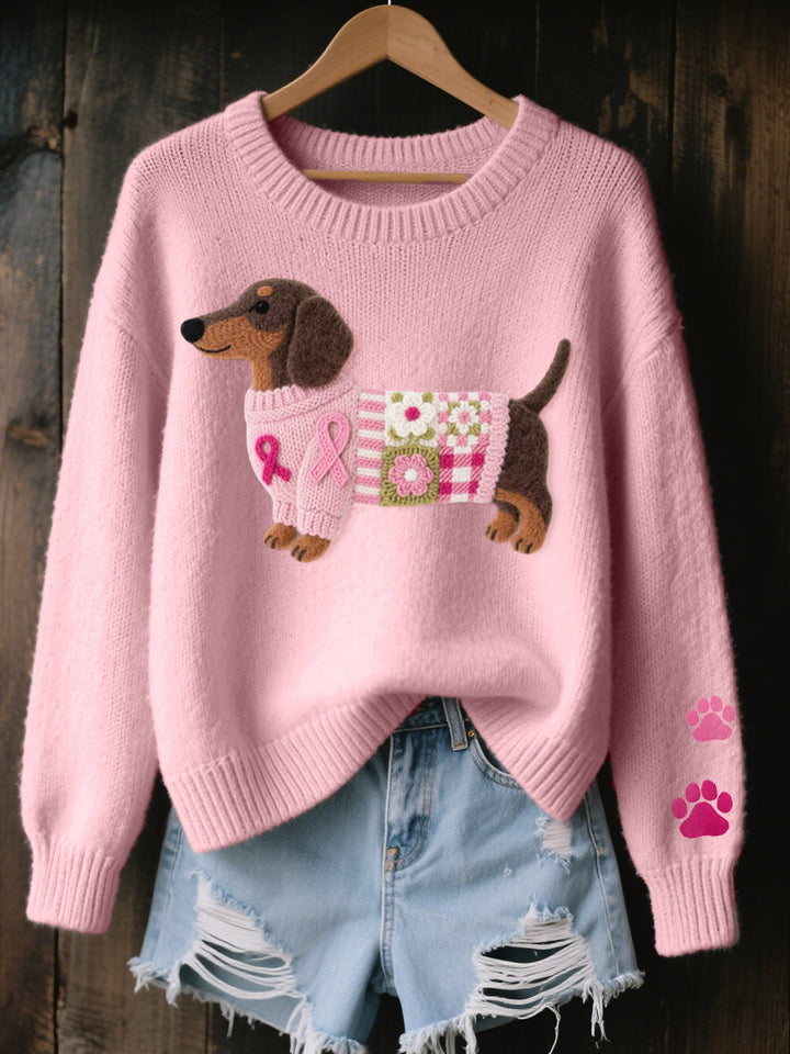 Pull femme en maille à motif nordique pour l'automne et l'hiver