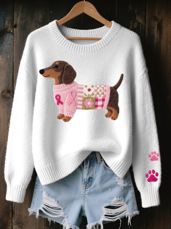 Pull femme en maille à motif nordique pour l'automne et l'hiver