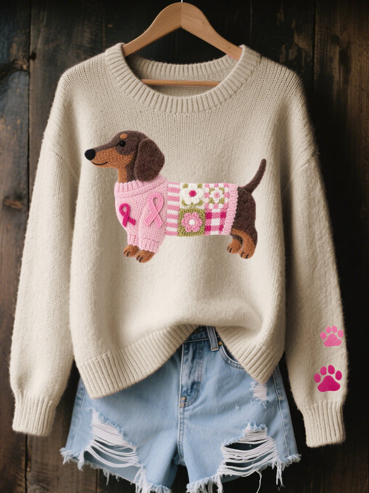Pull femme en maille à motif nordique pour l'automne et l'hiver