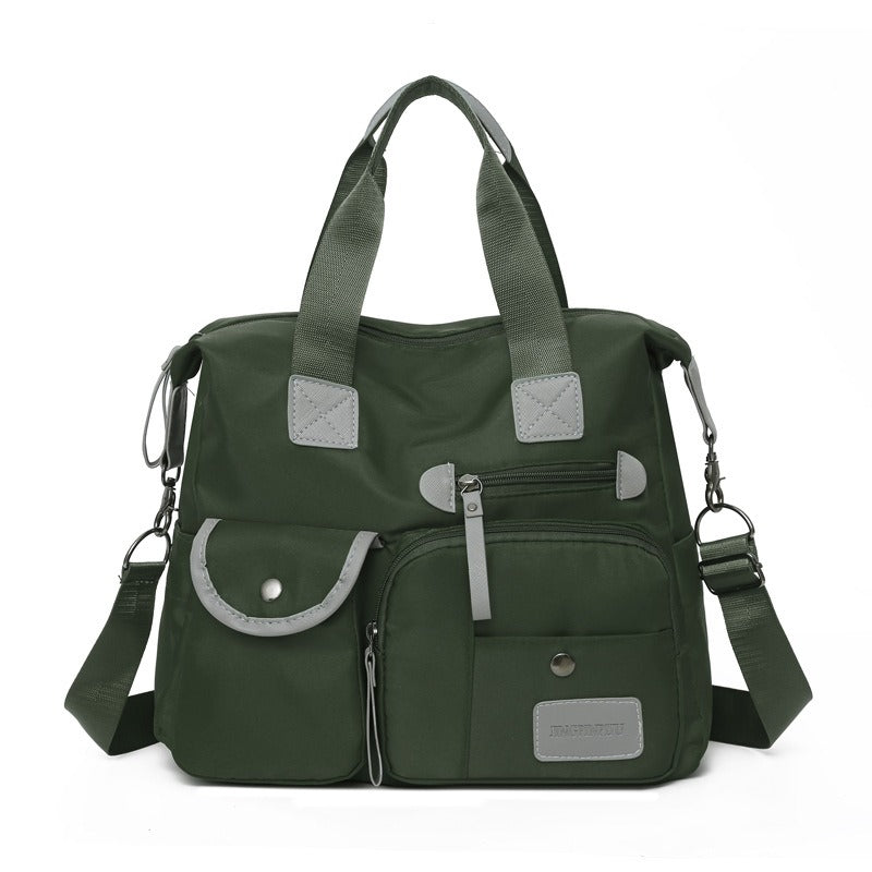 Sac cabas pour femme en nylon, imperméable et spacieux, pour le travail, automne