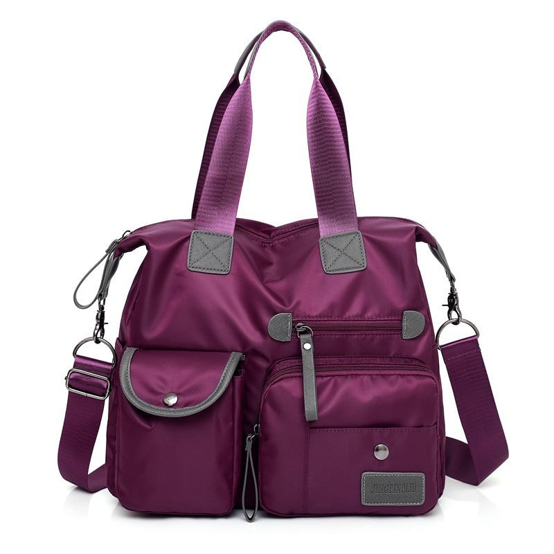 Sac cabas pour femme en nylon, imperméable et spacieux, pour le travail, automne