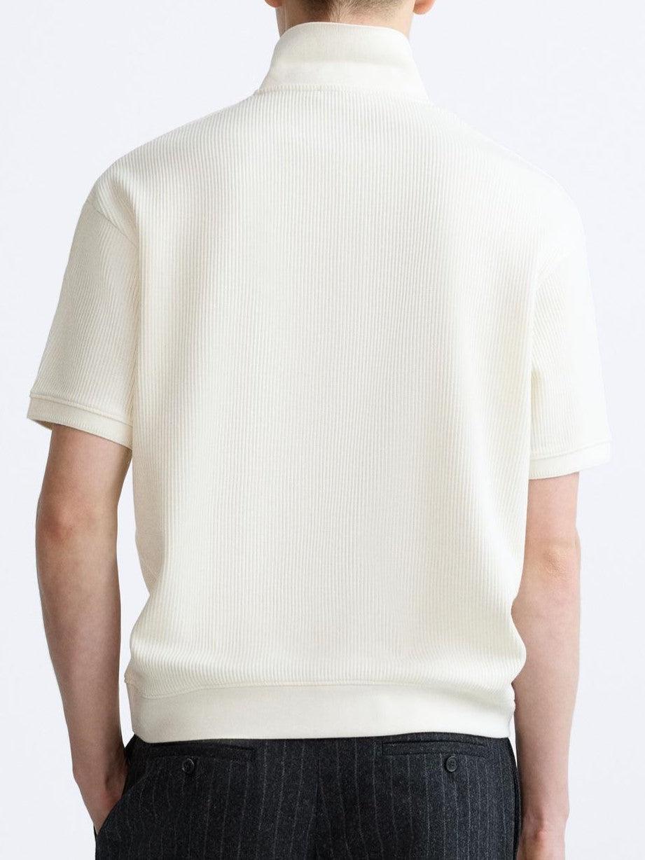 Polo à Manches Courtes Élégante en Crème - Stylé et Confortable pour Toutes les Occasions