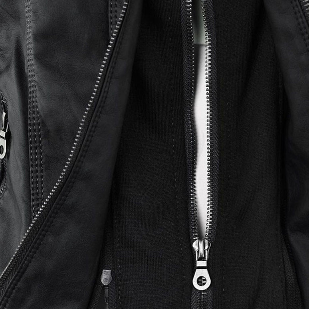 Veste perfecto femme en similicuir à capuche, pour l’automne et la mi-saison