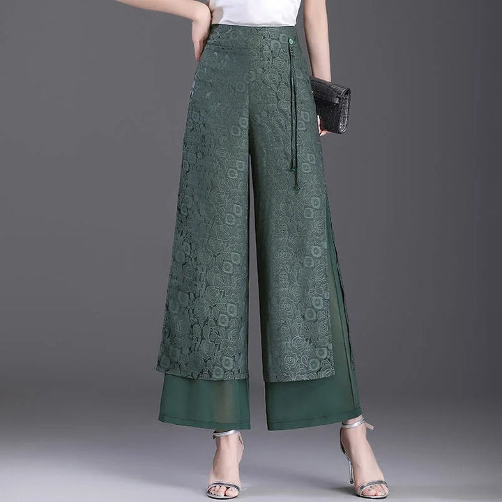 Agatha - Very trendy double-layer wide pants for a stylish look