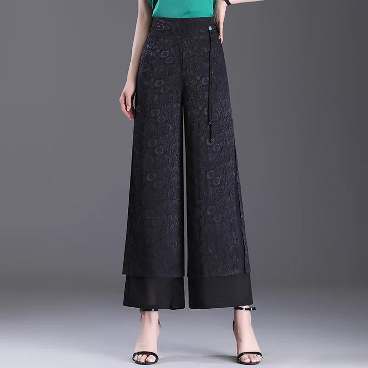 Agatha - Very trendy double-layer wide pants for a stylish look