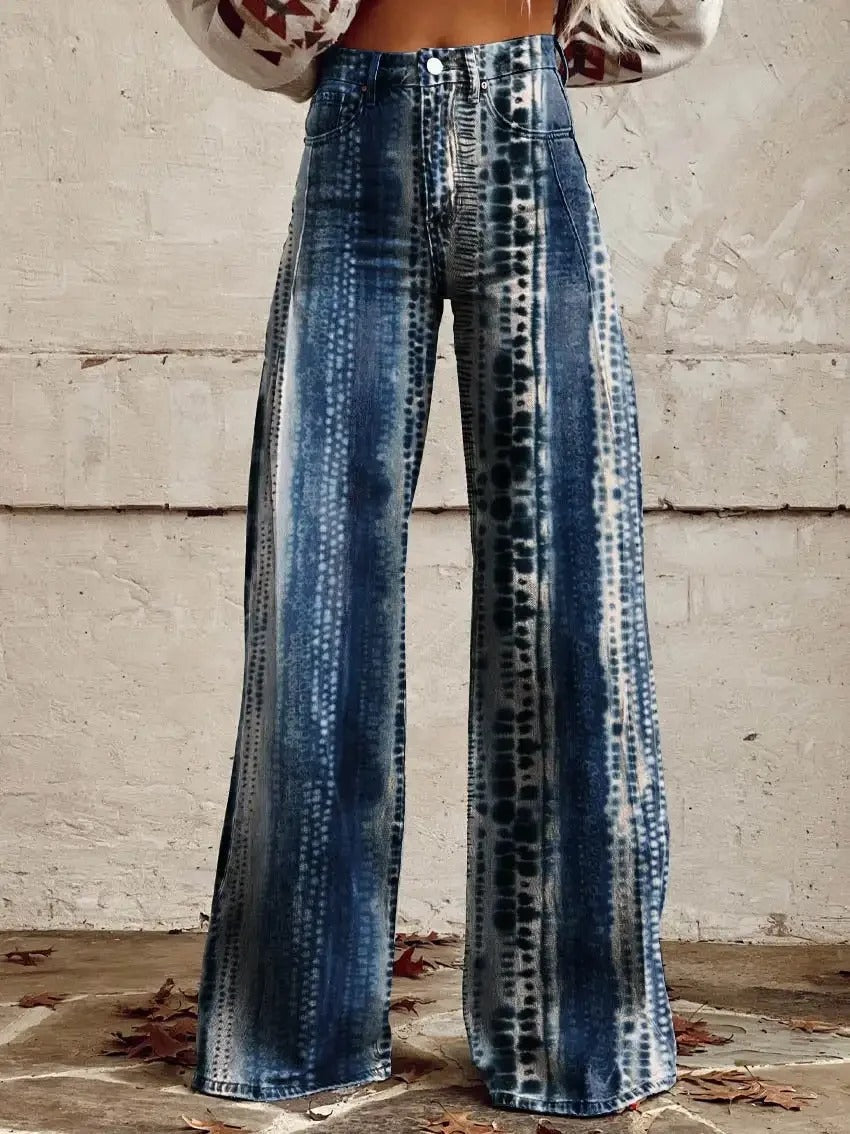 Edie - Stylish retro pants with very trendy wide leg