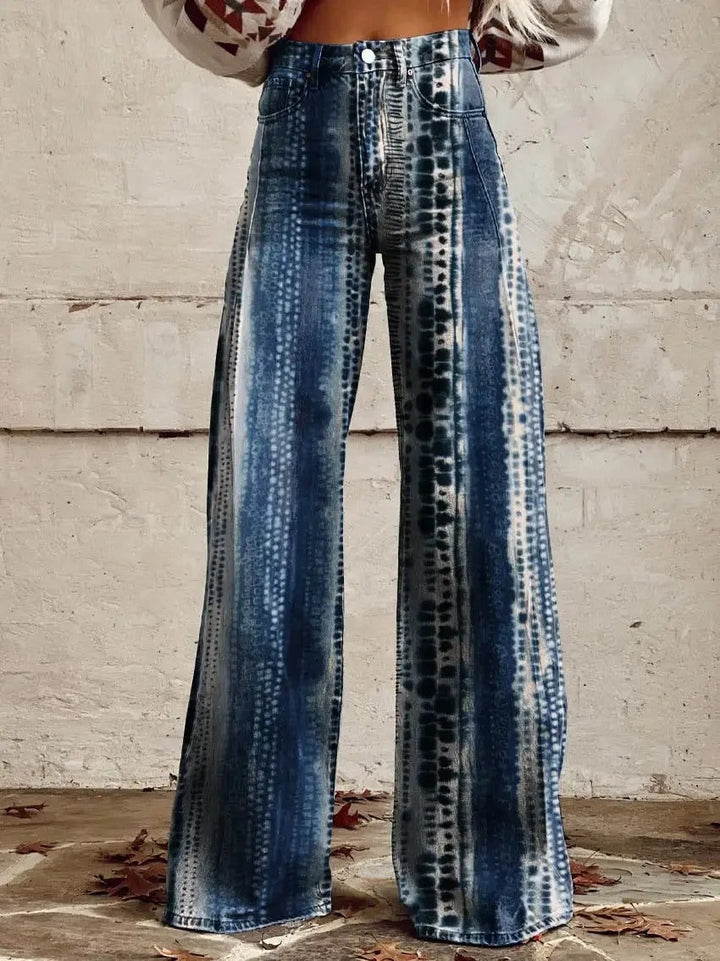 Edie - Stylish retro pants with very trendy wide leg