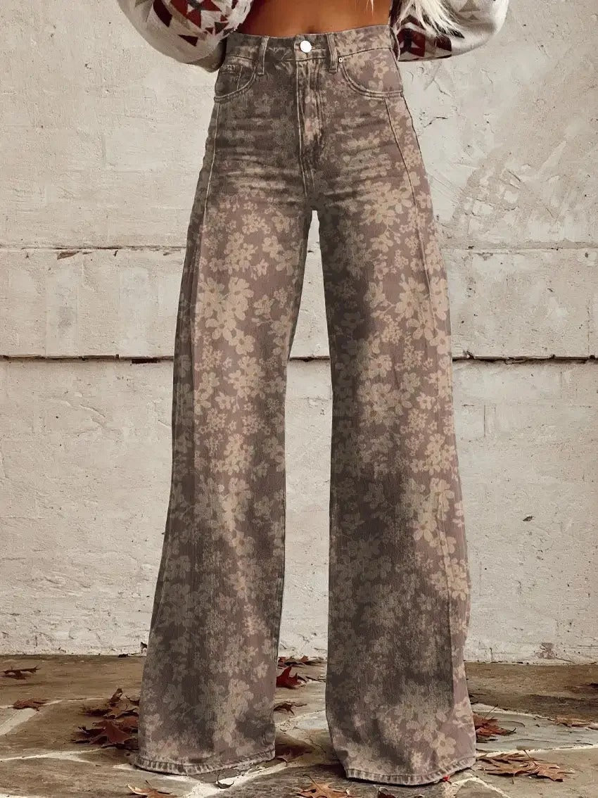 Edie - Stylish retro pants with very trendy wide leg