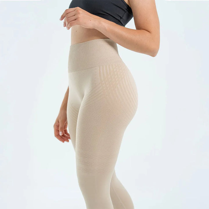 Leggings femme taille haute en maille gainants pour l’automne
