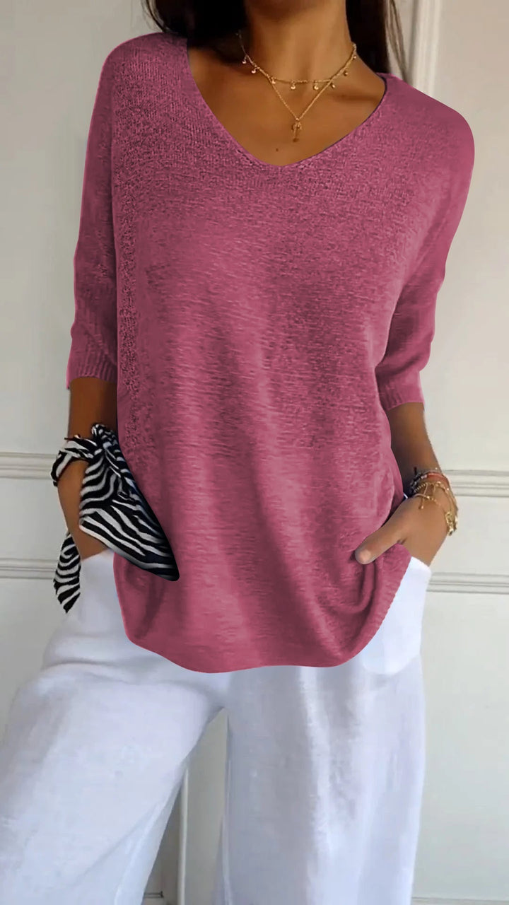Women’s ¾-Sleeve V-Neck T-Shirt