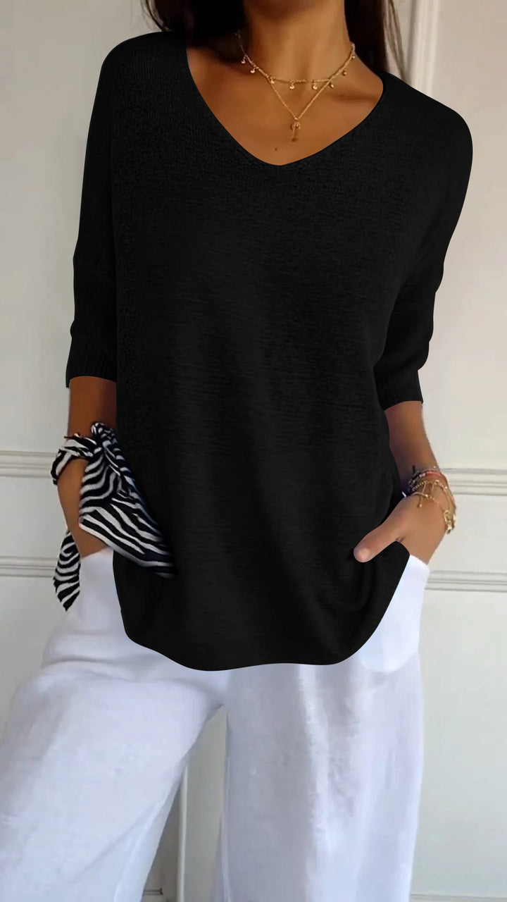 Women’s ¾-Sleeve V-Neck T-Shirt
