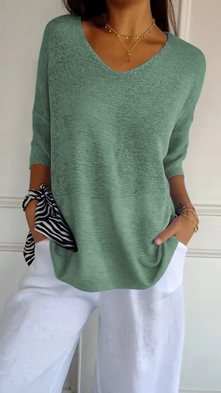 Women’s ¾-Sleeve V-Neck T-Shirt