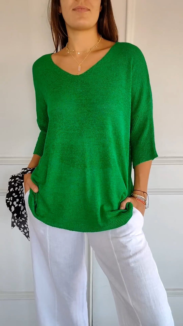 Women’s ¾-Sleeve V-Neck T-Shirt