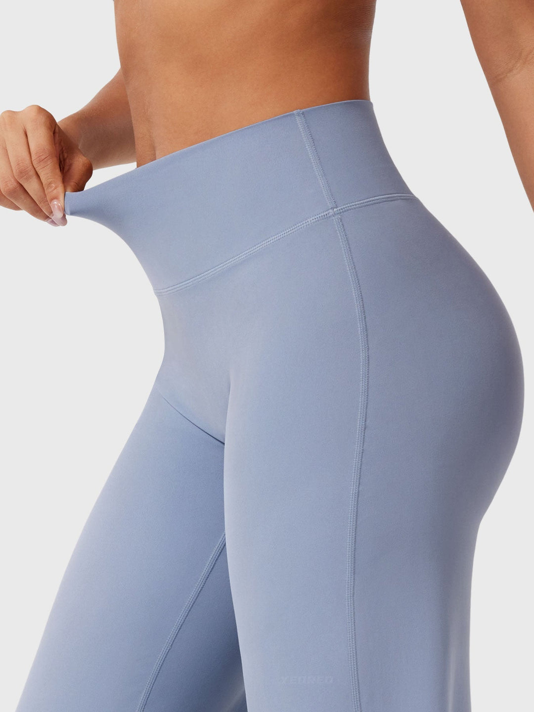 Pantalon de yoga femme en coton taille haute jambe large pour l’automne coupe fluide
