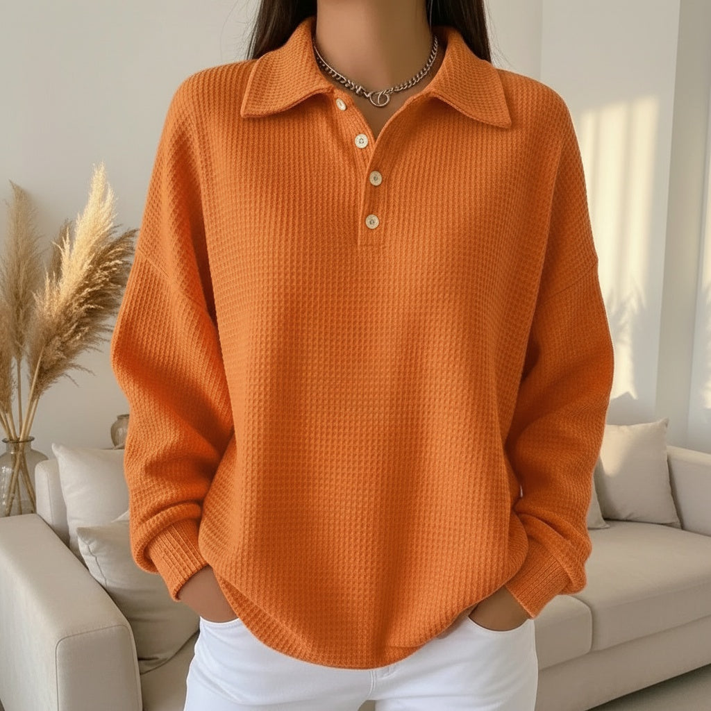 Women’s soft-knit polo shirt
